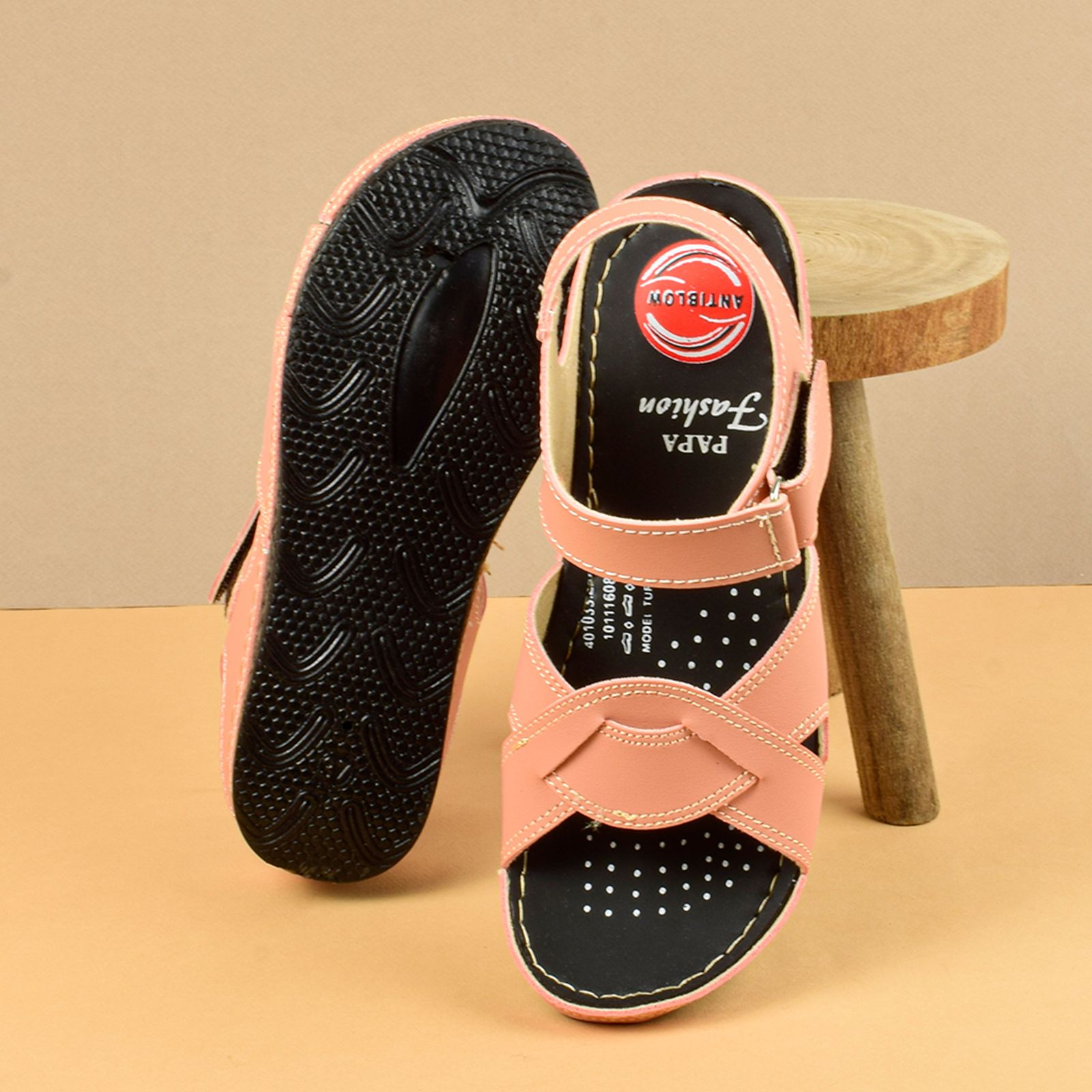 صندل زنانه پاپا مدل طبی آنتی بلو برچسبی KLBS.4025 - - 3