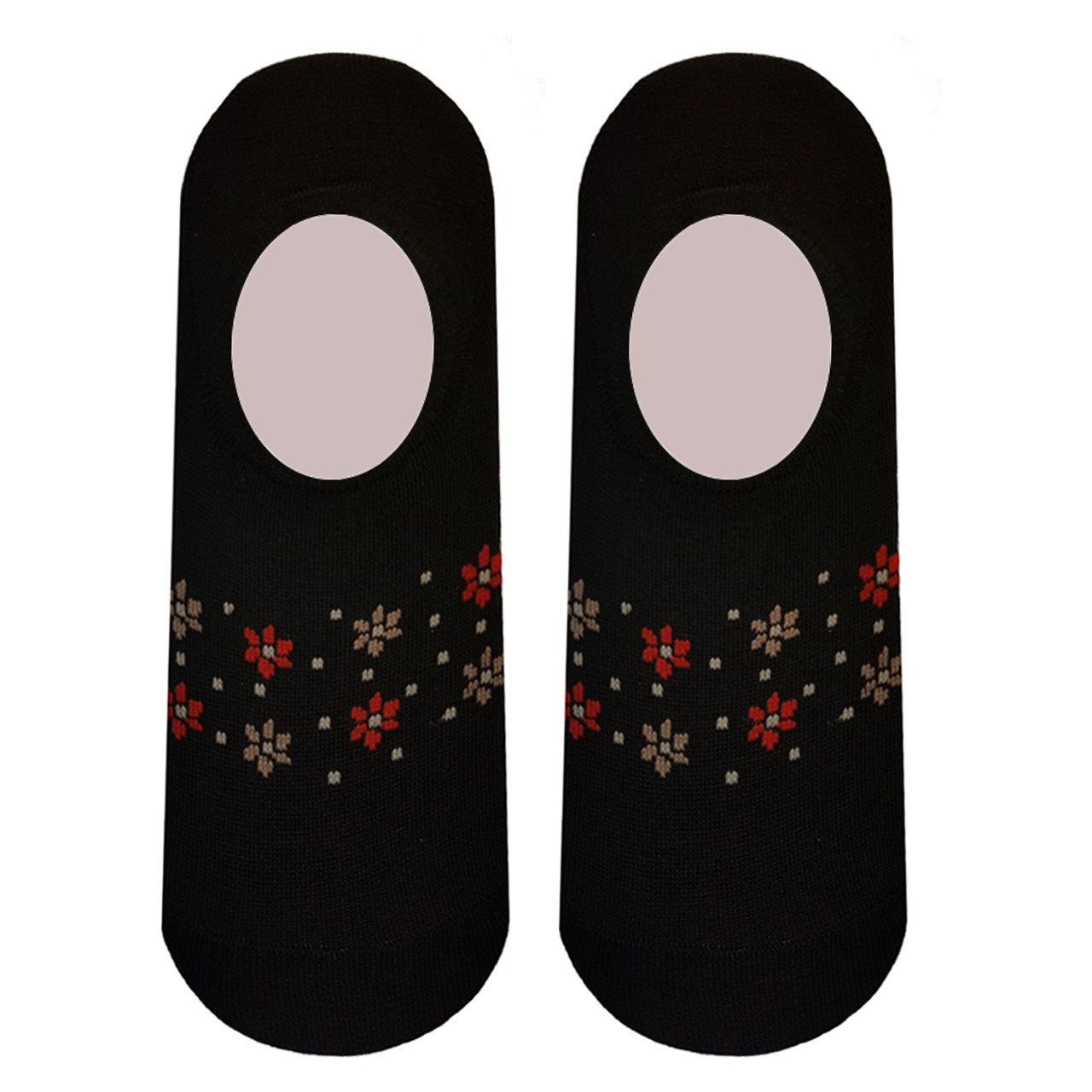 جوراب زنانه طرح گل مجموعه 4 عددی - - 6