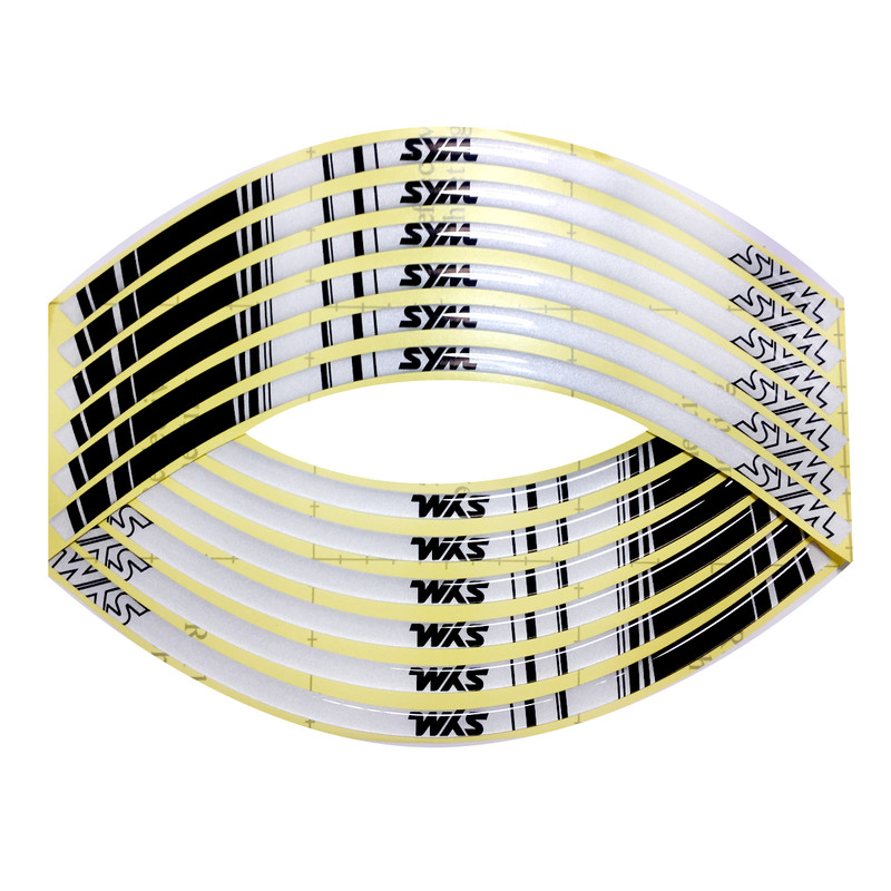 برچسب رینگ موتور سیکلت  مدل SM40 بسته 12 عددی