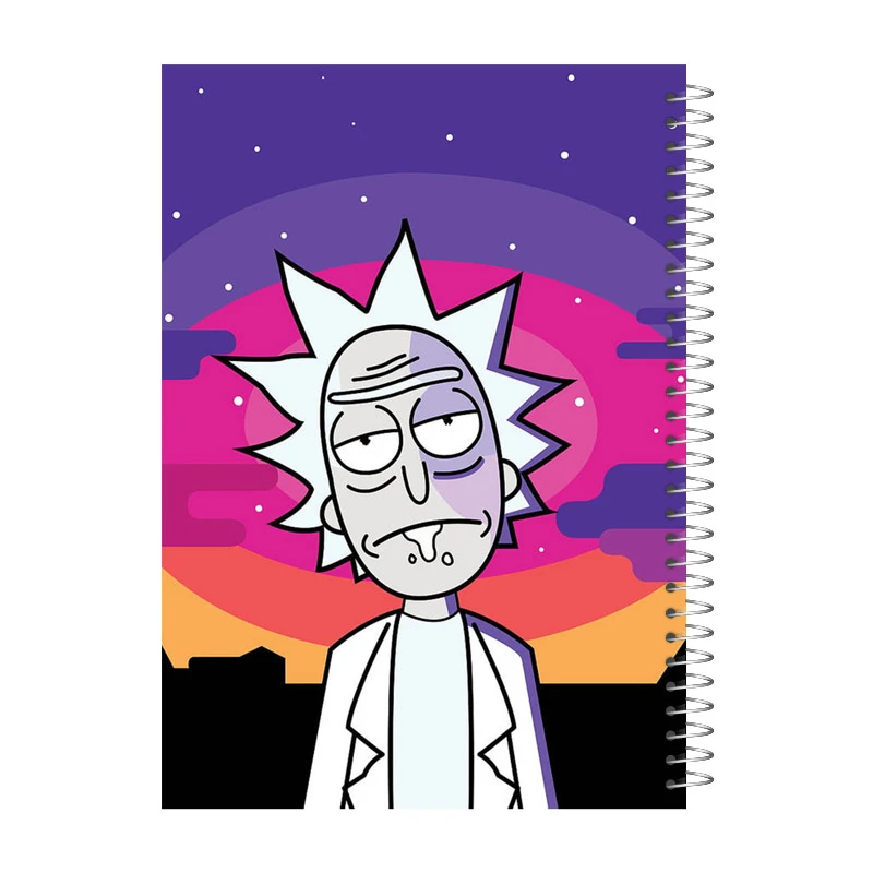 دفتر یادداشت 60 برگ آی چاپ مدل rick and morty کد 766