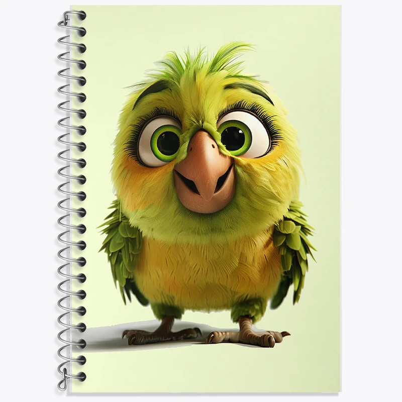 دفتر نت موسیقی 50 برگ خندالو طرح طوطی بامزه کد F6246