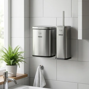 ست سطل و فرچه دلفین مدل دیواری کد wbr-007