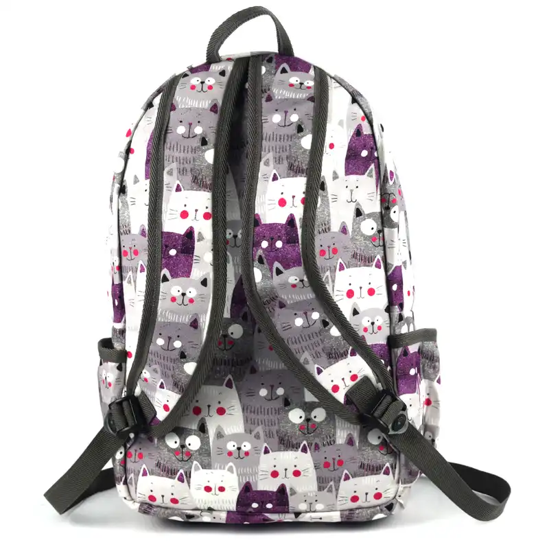 کوله پشتی رنگ تا رنگ مدل ریزو طرح گربه