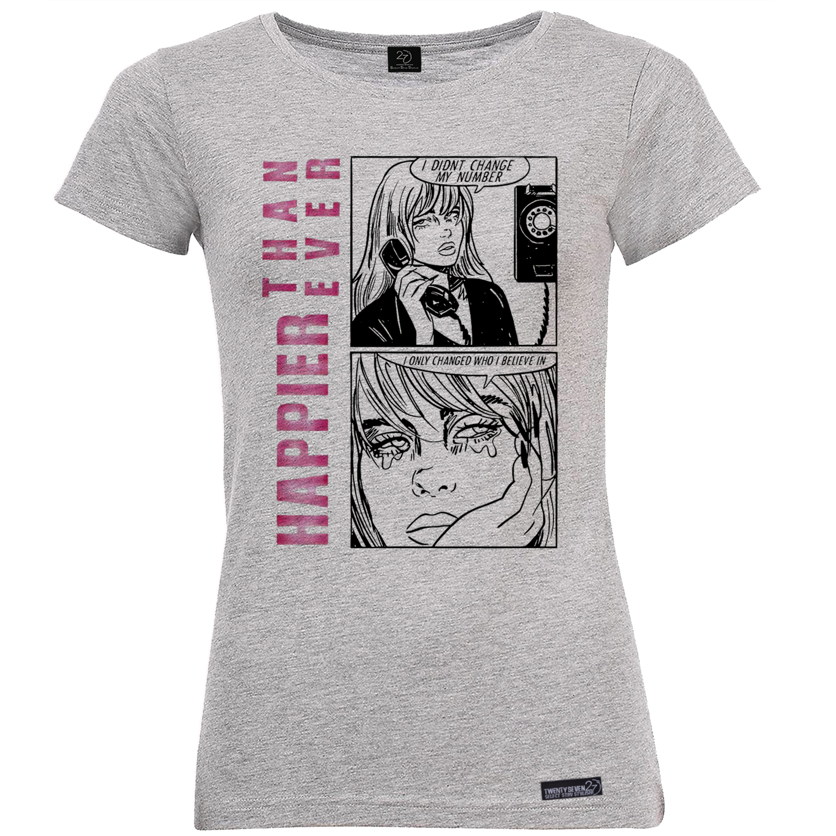 تی شرت آستین کوتاه زنانه 27 مدل  بیلی آیلیش کد WN1097