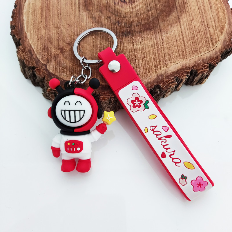 جاکلیدی مدل سیلیکونی طرح کارتون آدم فضانورد خندان کد DB20