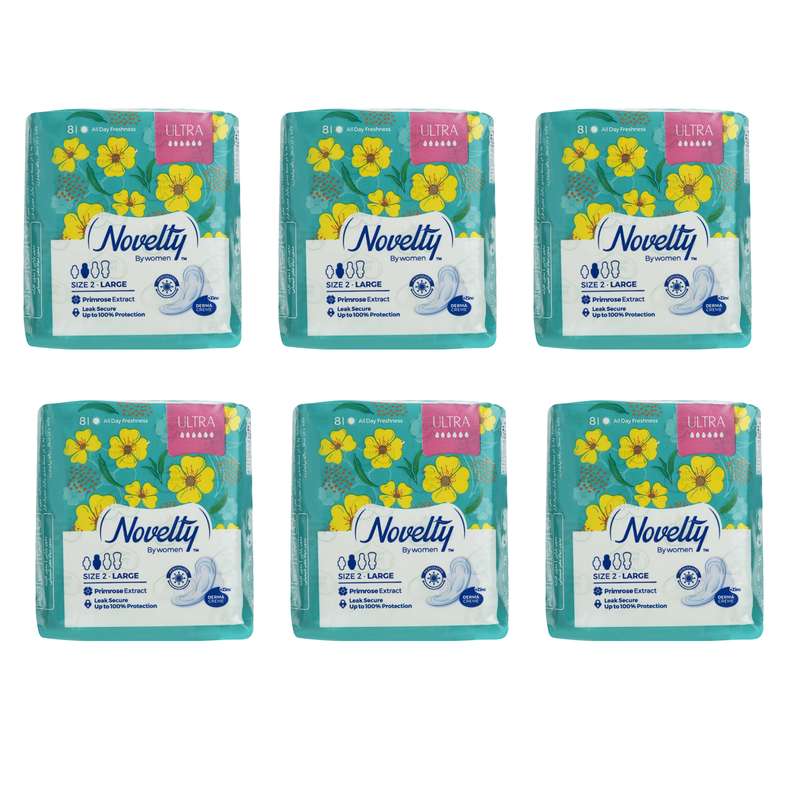 نوار بهداشتی ناولتی مدل Zinc Plus مجموعه 6 عددی