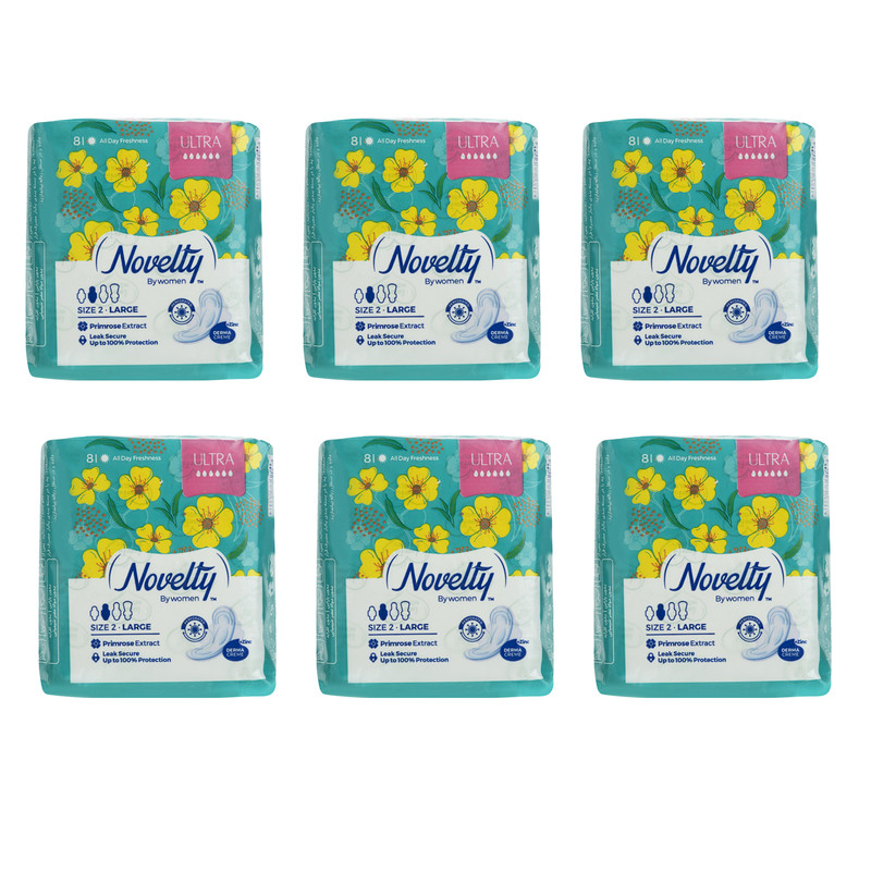 نوار بهداشتی ناولتی مدل Zinc Plus مجموعه 6 عددی