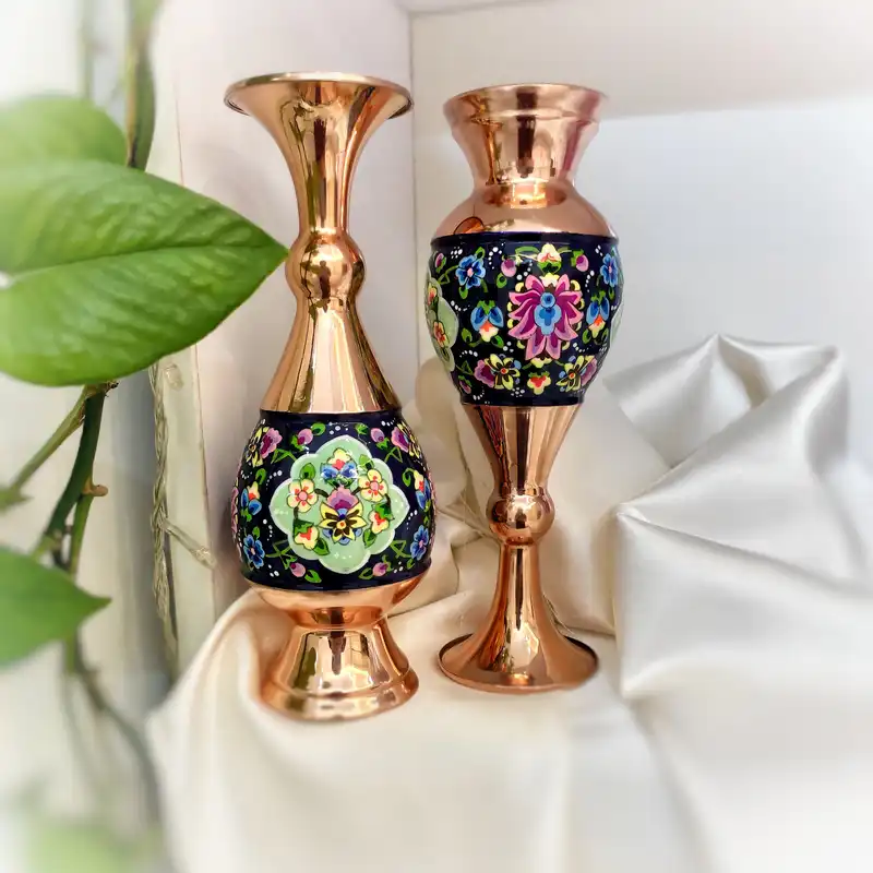 گلدان مسی مدل پرداز کد pg20 بسته 2 عددی