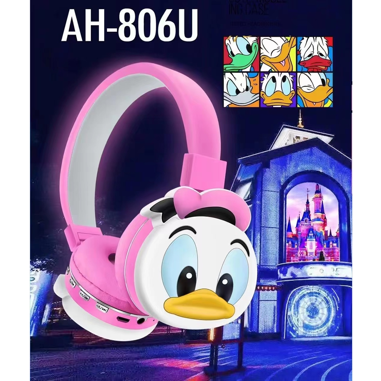 هدفون بی سیم طرح دانلد اردکی مدل AH-806U