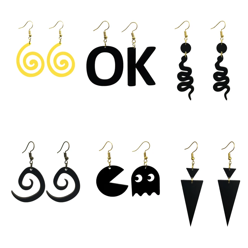 گوشواره زنانه هانستو مدل E6-290 مجموعه 6 عددي