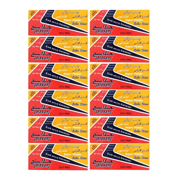 چسب دوقلو جلاسنج مدل Super Power بسته 12 عددی