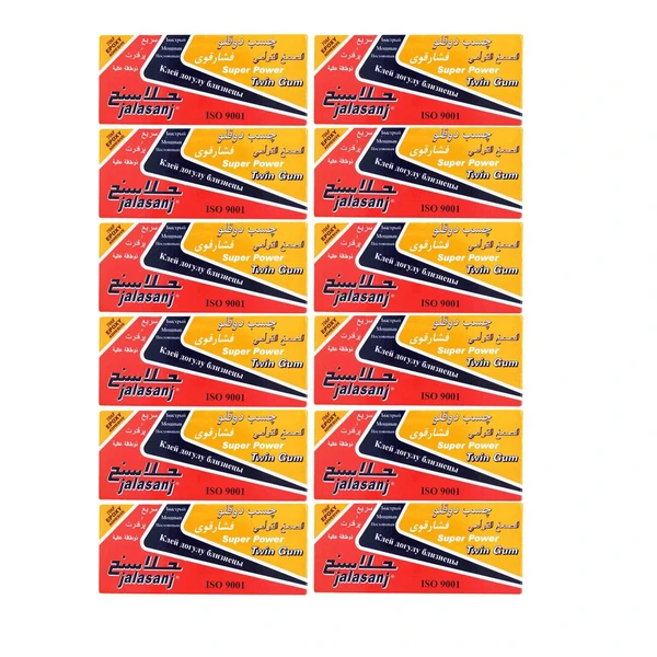 چسب دوقلو جلاسنج مدل Super Power بسته 12 عددی