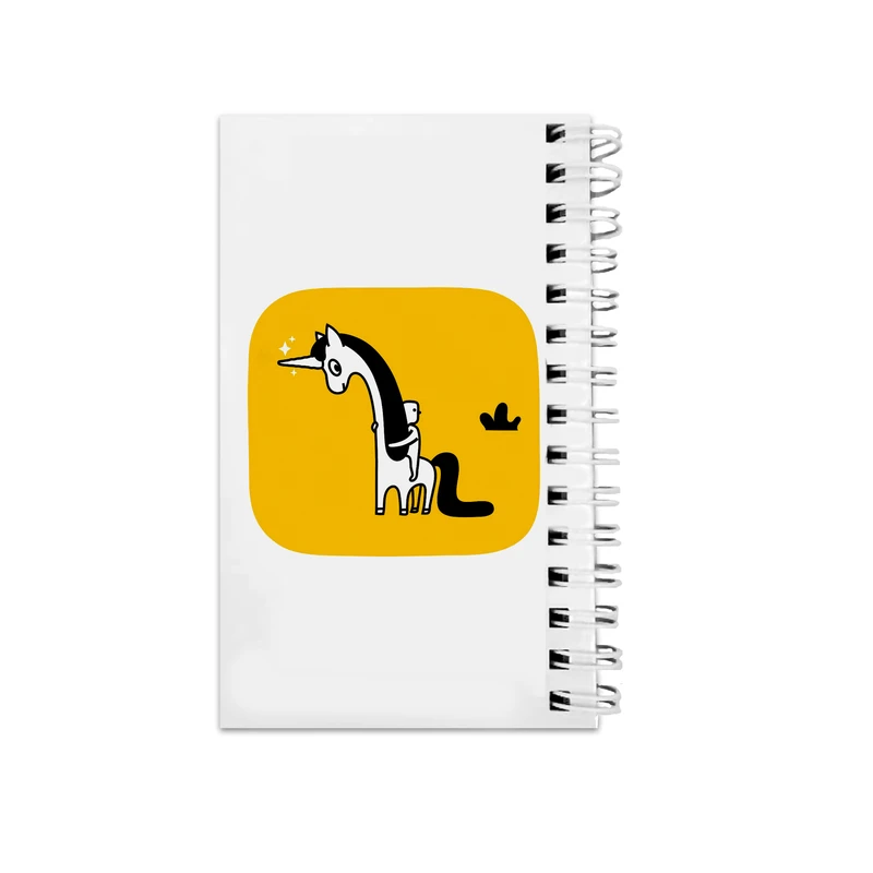 دفترچه یادداشت مدل  to do list طرح فانتزی یونیکورن و زرافه کد bambi06195