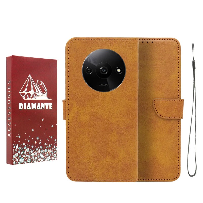 کیف کلاسوری لئون مدل Bandaviz Rd مناسب برای گوشی موبایل شیائومی Redmi A3 4G به همراه بند آویز