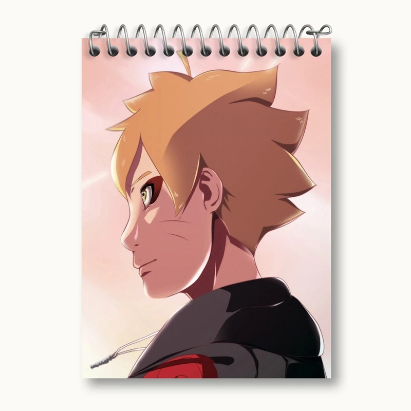 دفتر یادداشت 50 برگ خندالو مدل بوروتو اوزوماکی انیمه بوروتو Boruto کد 15720