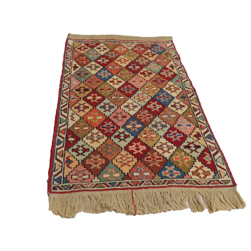 گلیم دستبافت نیم متری مدل ورنی کد 4010852