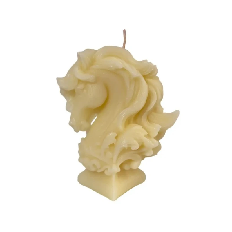 شمع دست‌ساز بدون‌بو مدل اسب زمان اتمام 3 ساعت