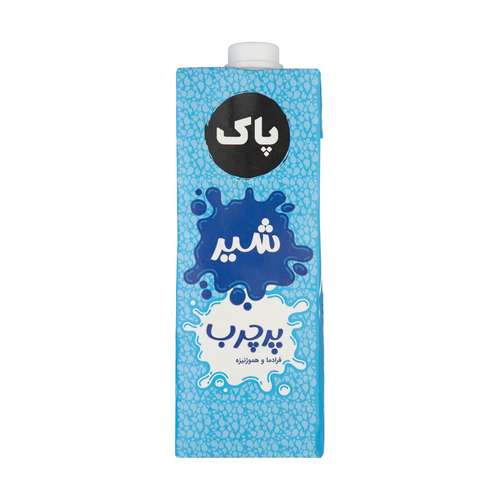 شیر تازه پاستوریزه پر چرب پاک حجم 1 لیتر