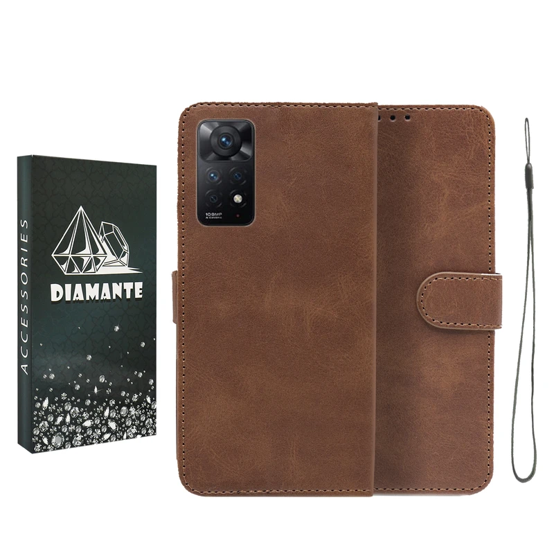 کیف کلاسوری دیامانته مدل Band Bk مناسب برای گوشی موبایل شیائومی Redmi Note 11 Pro Plus  به همراه بند