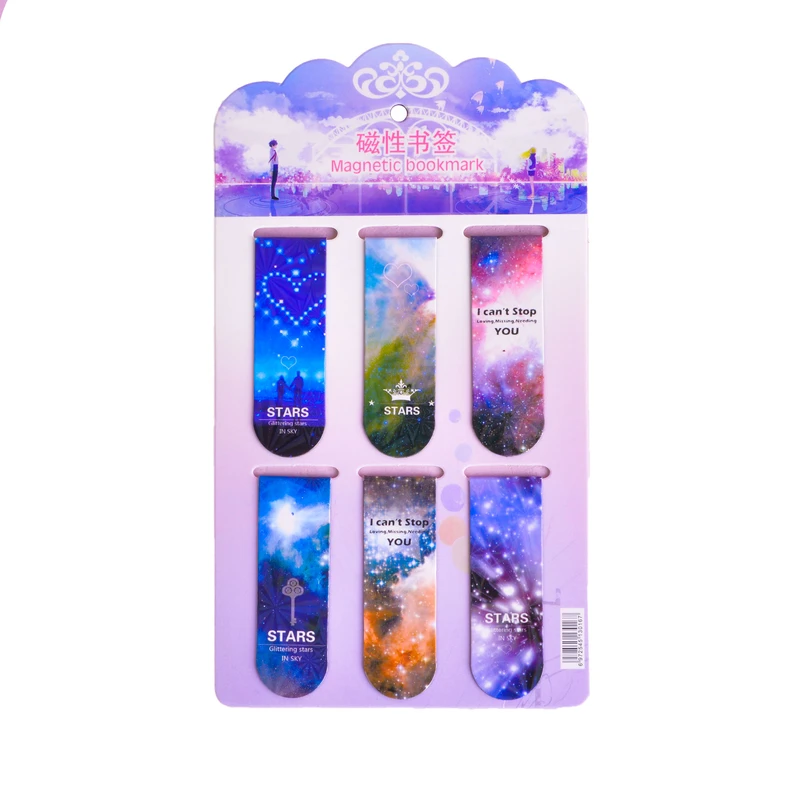  نشانگر کتاب مدل مگنتی طرح کهکشانی بسته 6 عددی