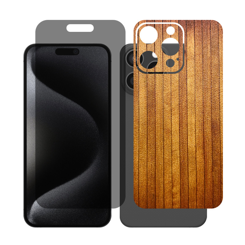 محافظ صفحه نمایش حریم شخصی گلس مدل Together مناسب برای گوشی موبایل اپل iPhone 15 Pro Max به همراه برچسب پوششی