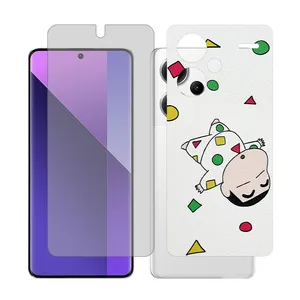 Glass Together model transparent Screen Protector Suitable for Xiaomi Redmi Note 13 Pro Plus Mobile Phone with Back cover sticker