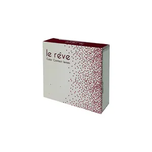 لنز چشم لروه مدل پیکسی رنگ آبی تیله ای دور خط محو