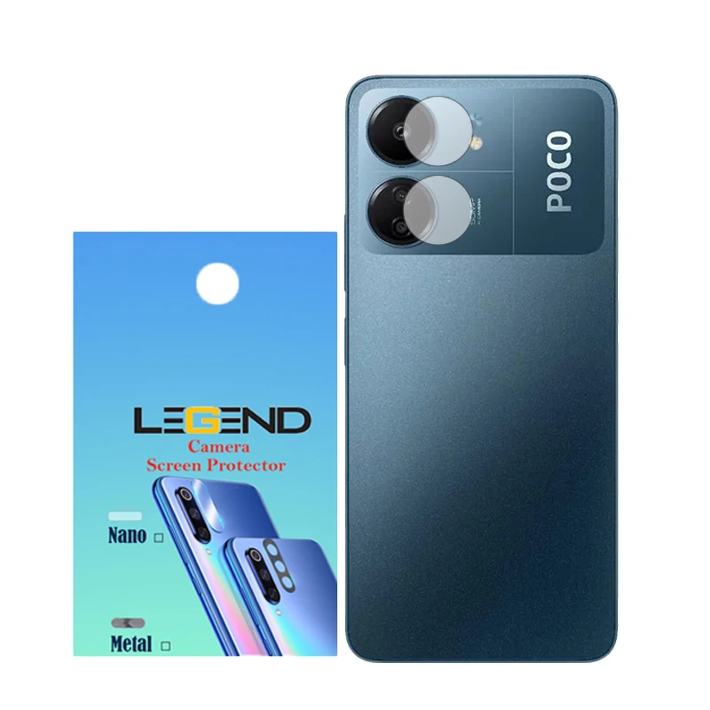 محافظ لنز دوربین لجند مدل نانوگلس مناسب برای گوشی موبایل شیائومی Poco C65