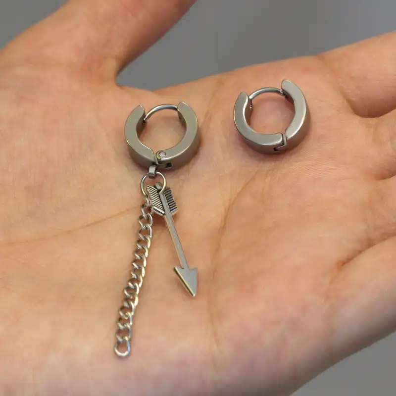 پیرسینگ گوش زنانه پایتخت مدل PS708_GO بسته دو عددی