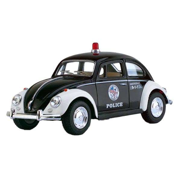 ماشین بازی کینزمارت مدل 1967 Volkswagen Classical Beetle (Police) کد KT5057P