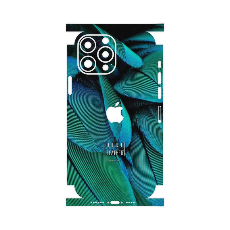 برچسب پوششی ماهوت مدل Green Feather-FullSkin مناسب برای گوشی موبایل اپل iPhone 13 Pro Max