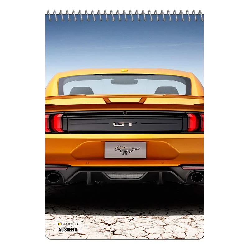 دفتر نقاشی 50 برگ سیمی کارنیکا طرح فورد ماستنگ Ford Mustang کد 73413