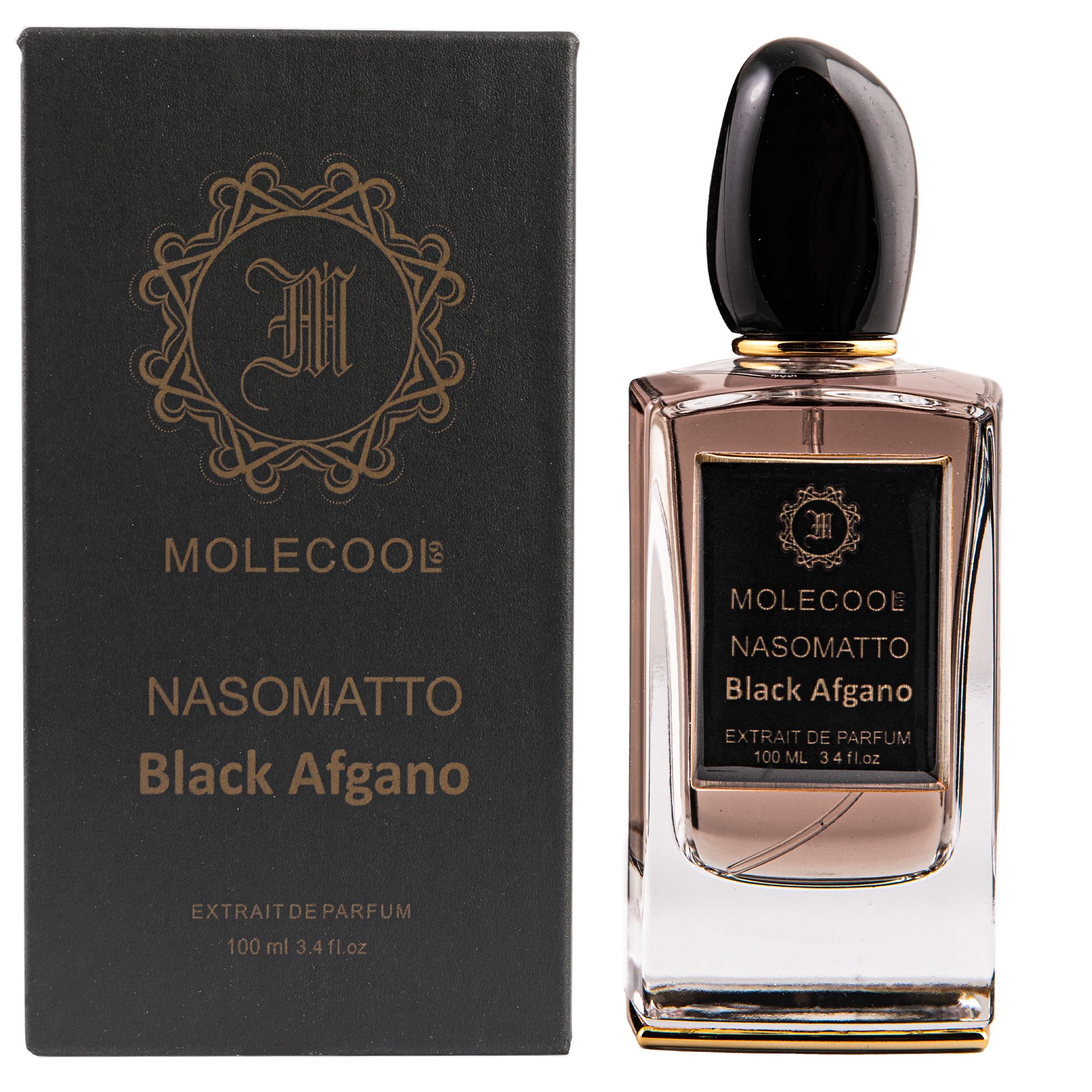 ادو پرفیوم مردانه مولکول مدل Black Afgano حجم 100 میلی لیتر