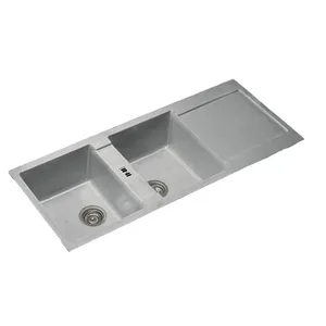 سینک ظرفشویی گرانیت توکار دو لگنه ای ال کا مدل ELK-SG5-TO