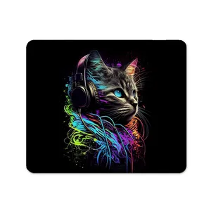 ماوس پد پاد آفرین مدل فانتزی گربه کد P688 سایز 19*24 سانتی متر