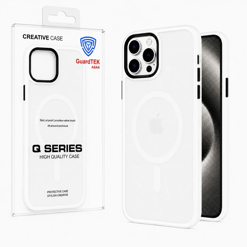 کاور گاردتک اساک مدل QMag مناسب برای گوشی موبایل اپل iPhone 15 Pro Max
