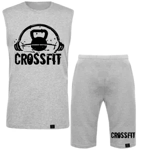 ست تاپ و شلوارک مردانه 27 مدل Crossfit کد MH280