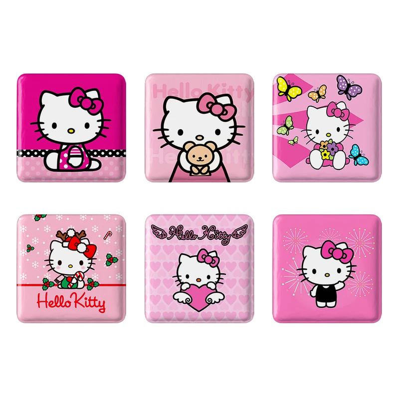 مگنت خندالو طرح هلو کیتی Hello Kitty کد 1564B مجموعه 6 عددی