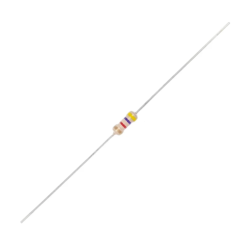 مقاومت 4.7 کیلو اهم 0.25 وات کد YADIKE0209R4.7K.25W5TDN50 بسته 50 عددی