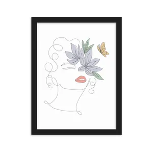 Minimal Wall Art Girl Design Code 2811