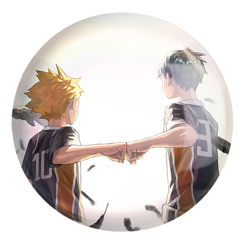 پیکسل خندالو طرح کاگیاما و هیناتا انیمه هایکیو Haikyu کد 17741 مدل بزرگ