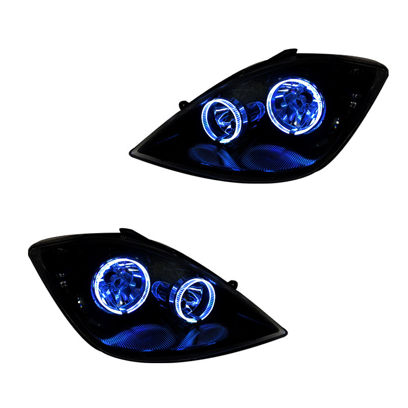 چراغ جلو خودرو گروه پژوهش صنعت مدرن مدل 3D-Ring-B-W مناسب برای تیبا بسته دو عددی