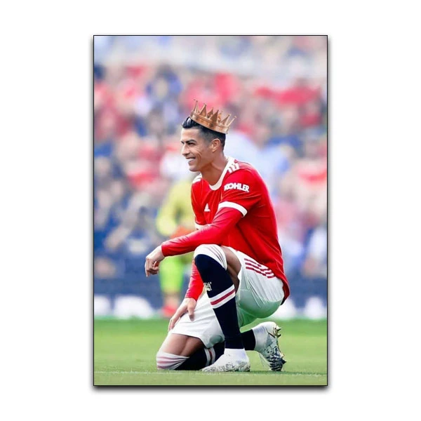 تابلو شاسی گوفی مدل فوتبالی طرح کریستین رونالدو کد CR7 RED35