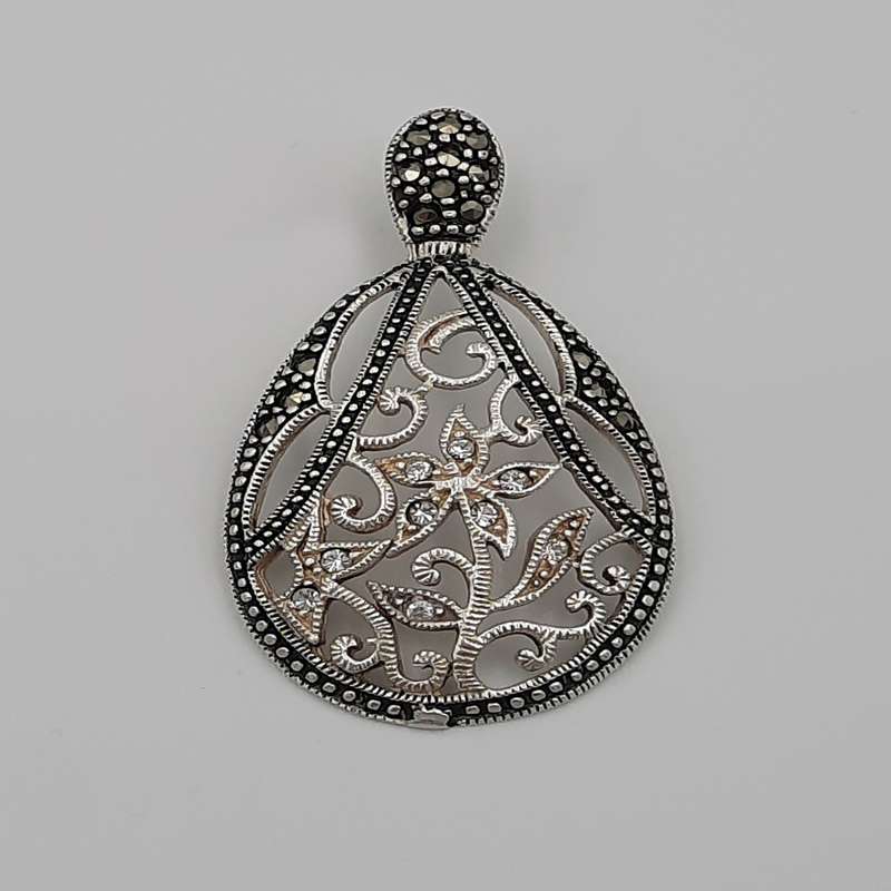 آویز گردنبند نقره زنانه مدل 585