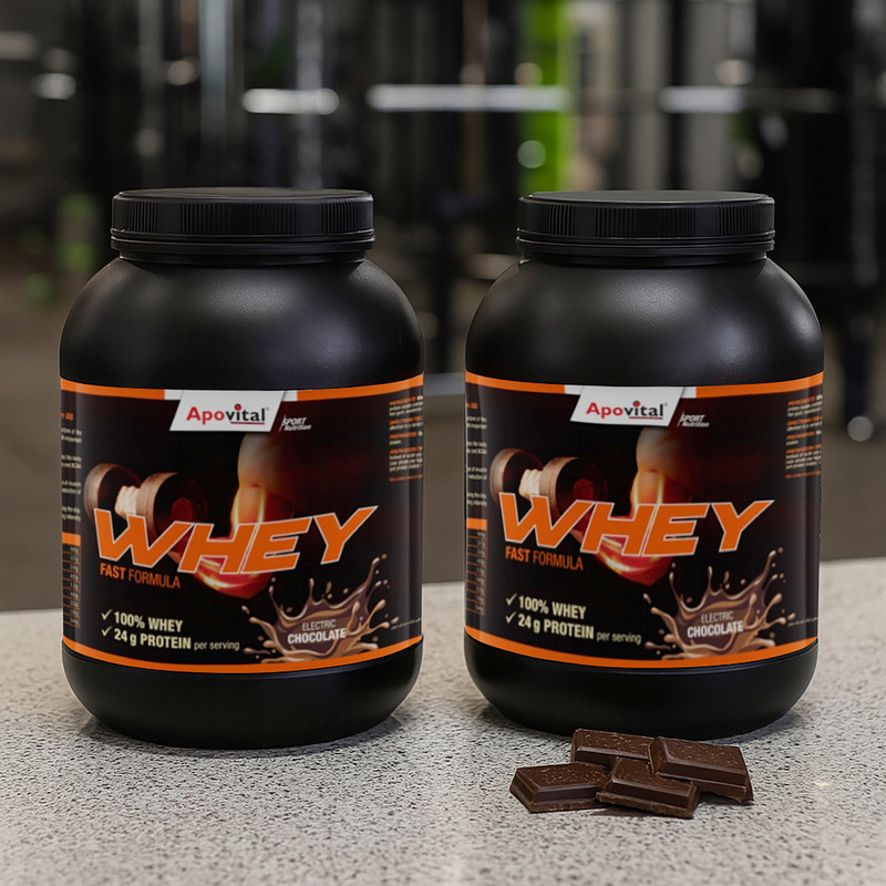 پودر وی پروتئین آپوویتال - 1000 گرم بسته 2 عددی