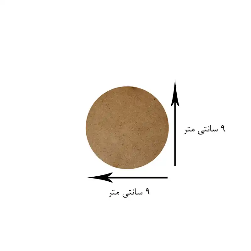 اسلایس چوبی مدل بیس رنگ و رزین دایره bigsmall مجموعه 7 عددی