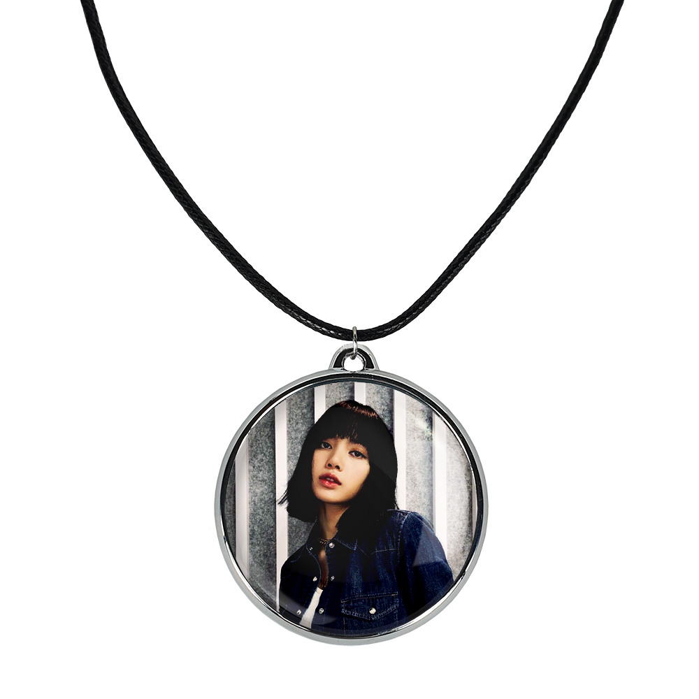 گردنبند خندالو مدل لیسا بلک پینک کد 1423214226