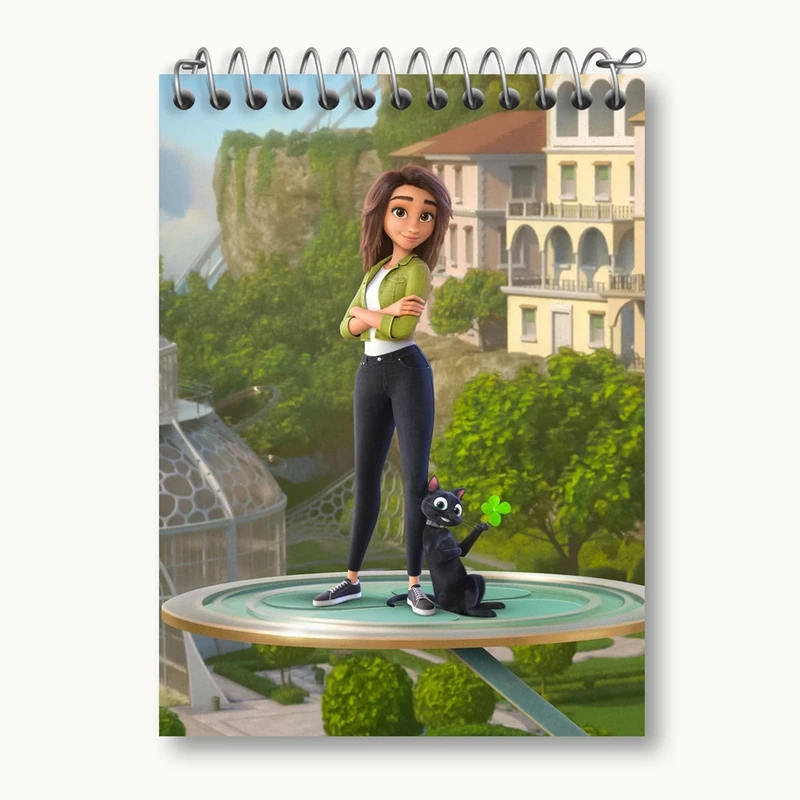 دفتر یادداشت 50 برگ خندالو مدل انیمیشن شانس لاک Luck کد 26035