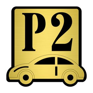 تابلو نشانگر کازیوه طرح پارکینگ شماره 2 کد P-BG 02