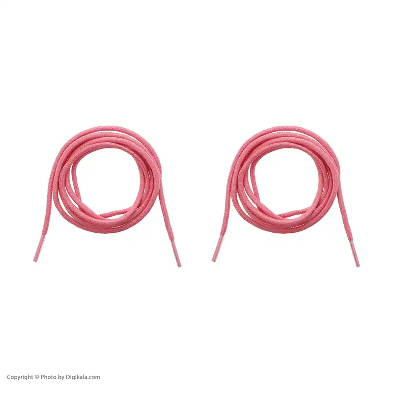 بند کفش مدل 100 رنگ صورتی بسته 2 عددی